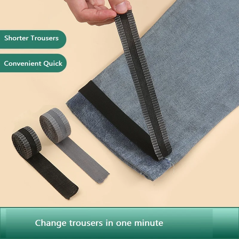 

Trouser leg artifact pull the edge sticker self-adhesive cut-free trousers mouth side length shorts foot stick