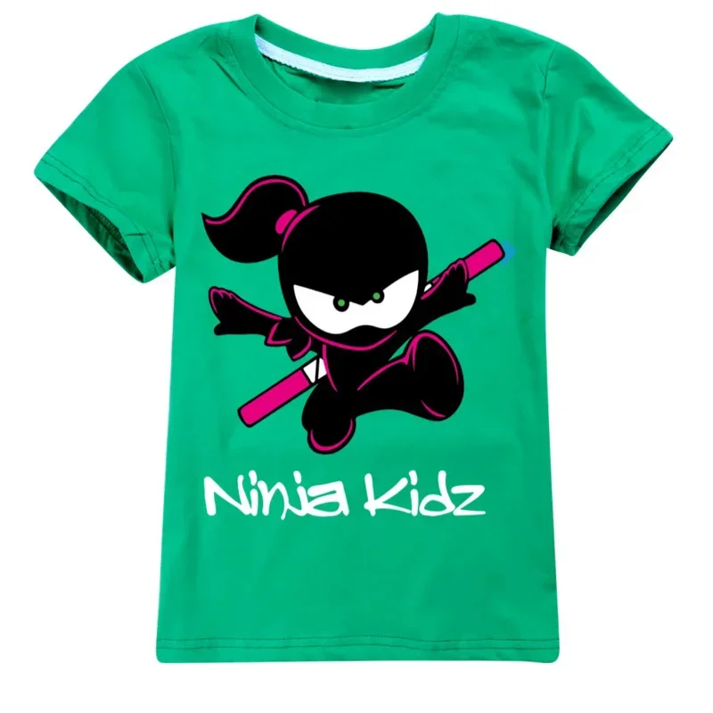Детская одежда NINJA KIDZ модная летняя футболка для мальчиков с коротким рукавом