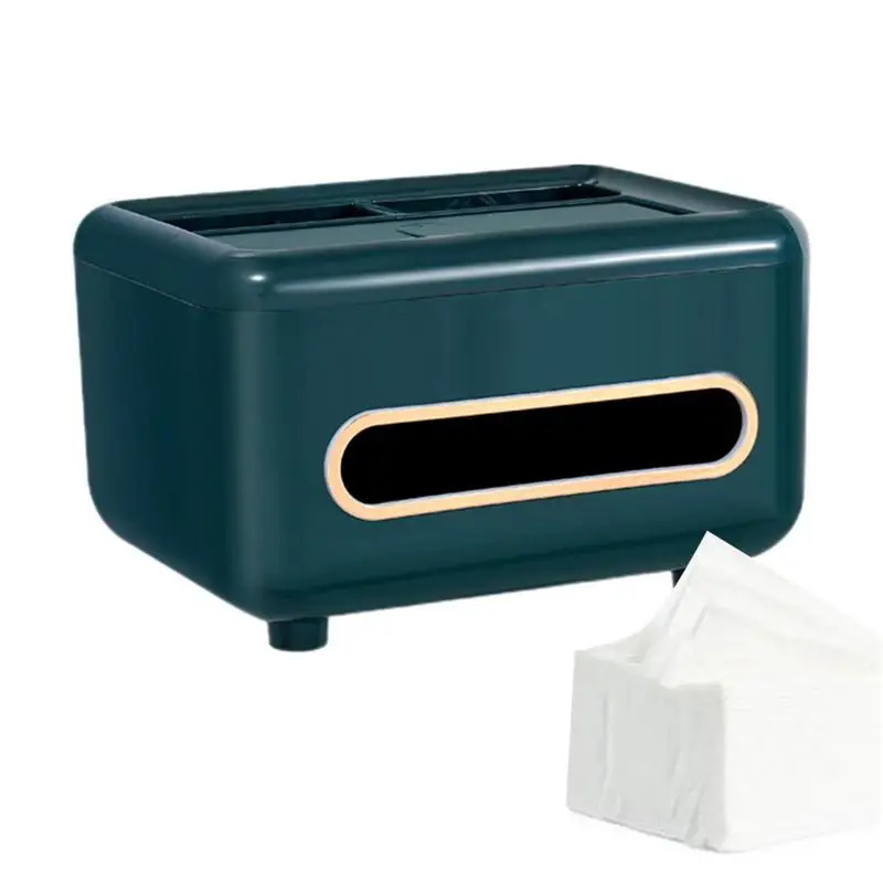 

Multifunctional Tissue Box Holder Desktop Storage Phone Holder Napkin Cover Non-Slip Multifunctional Napkin Holder For Study