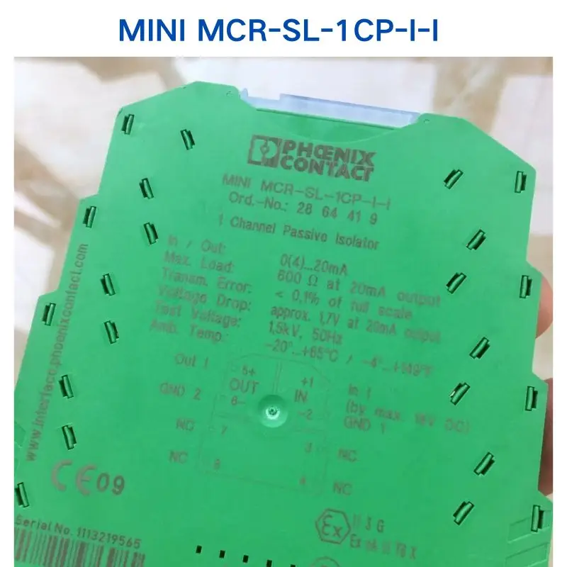 Б/у тест ОК Изолятор PHOENIX MINI MCR-SL-1CP-I-I 2864419