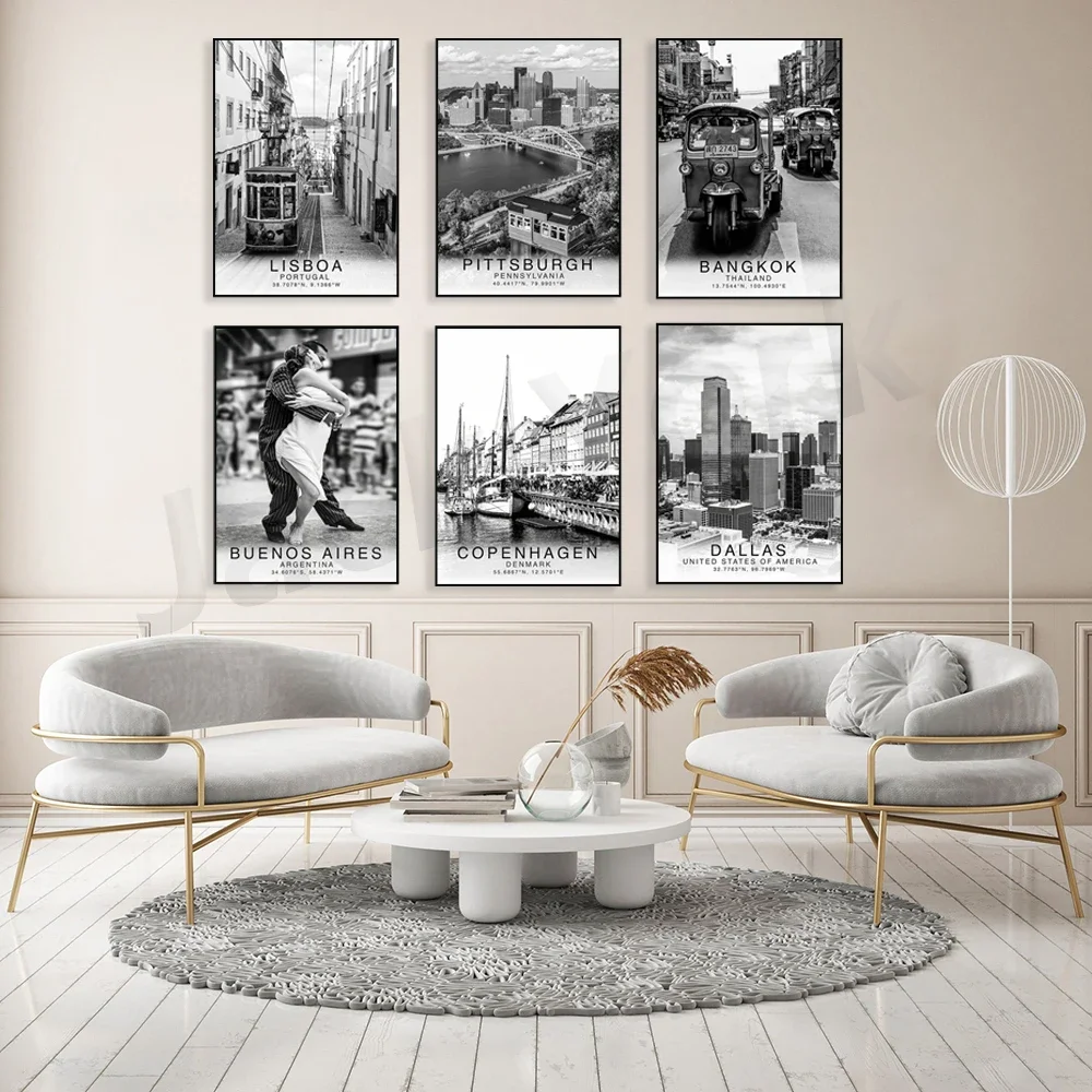 Toscana Copenhagen Buenos Aires Ibiza Phi Islands Mount Everest Dallas Bangkok Street Lisboa Travel Poster