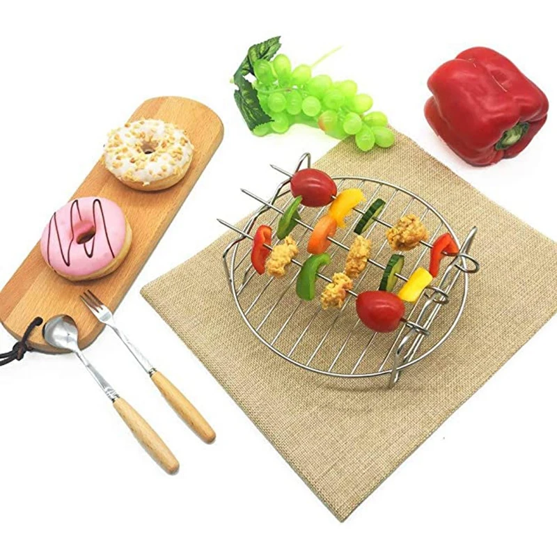 Стойка для фритюрницы 8-дюймовая квадратная двухслойная с 4 шпагами