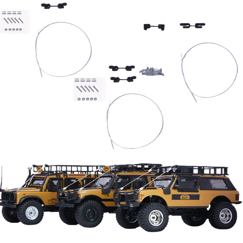 1 шт. стальной трос с резиновым покрытием для 1/24 RC гусеничного автомобиля Traxxas FMS