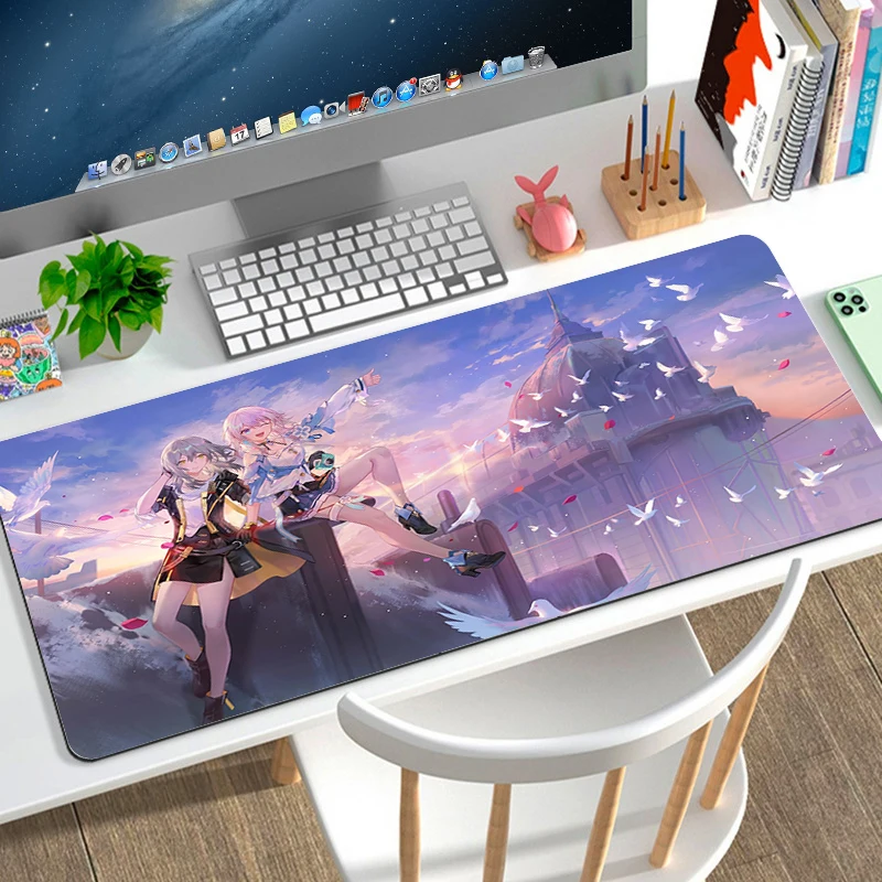 

Mousepad Gamer Cabinet Honkai Stars Rail Mouse Gaming Pc Accessories Non-slip Mat Mausepad Deskmat Mause Pad Mats Keyboard Pads