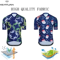 keyiyuan 2022 summer short sleeve cycling jersey men mtb shirt road bike tops outdoor mountain bicycle sports wear maillot velo