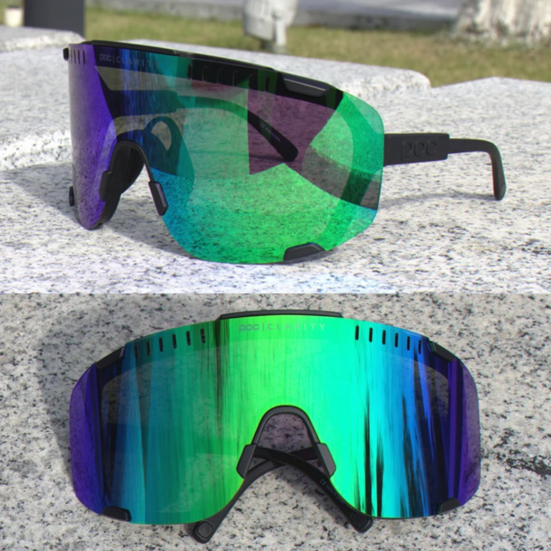

Original POC Devour Polarized Cycling Sunglasses Men Women Sport Mountain Bike Bicycle Glasses MTB Eyewear Gafas Ciclismo 4 Lens