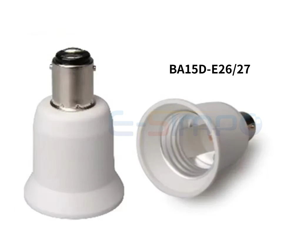 Фото BA15D TO E11 E12 E14 E26/27 G9 MR16 GU10 Черный/Белый светодиодный держатель лампы CFL Патрон для светильника Преобразователь Удлинительный адаптер CE RoHS №5