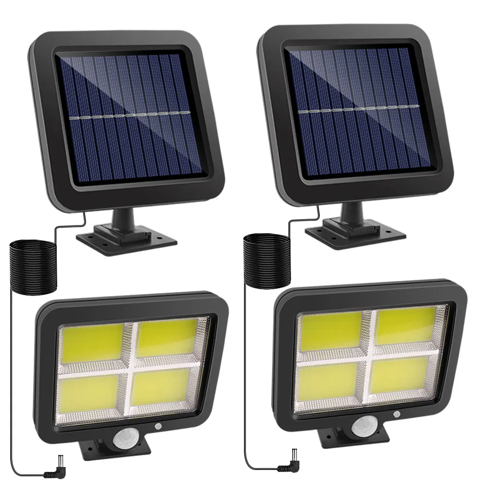 

COB LED Solar Powered Light Outdoors PIR Motion Sensor Sunlight Waterproof Wall Emergency Street Security Lamp Garden Path Decor