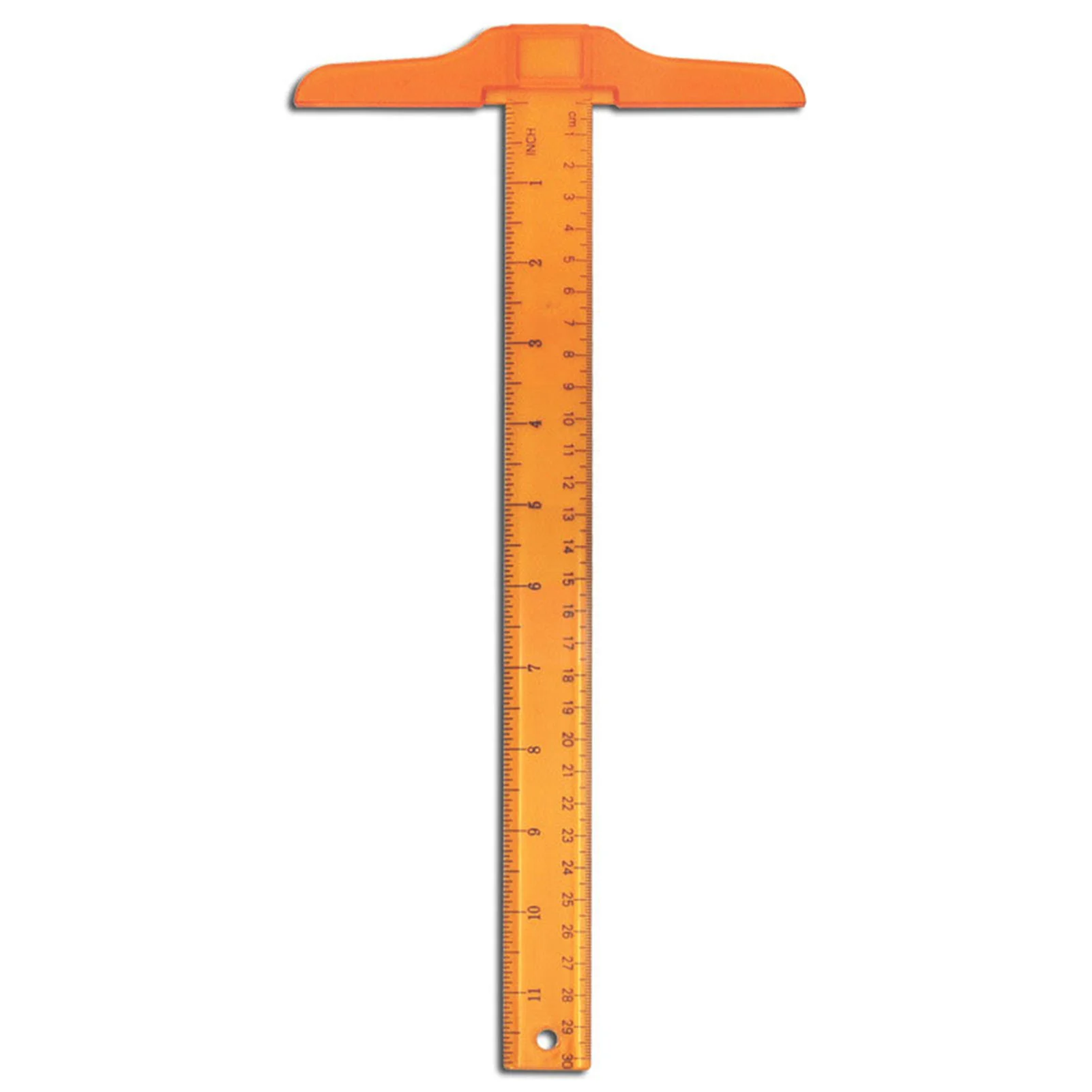 

12Inch/30cm Plastic Transparent T-Ruler Double Side Measuring Junior T-Ruler for Drafting & Art Framing B99