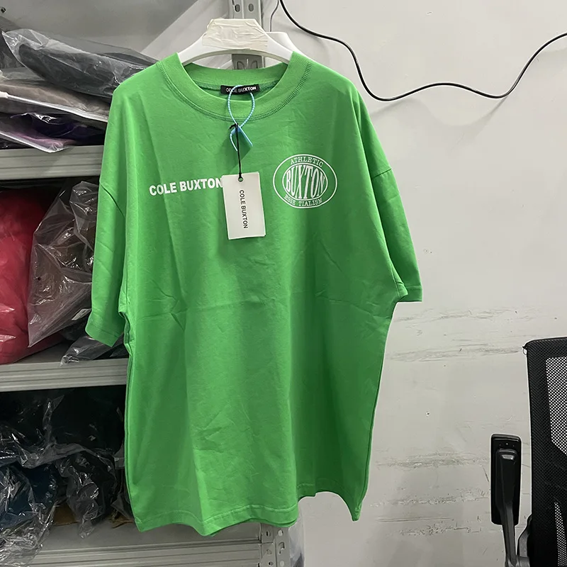 

New Cole Buxton t-Shirt Men Women 1:1 High Quality T Shirt Casual Heavy Fabric Cb Top Tees Green for men gym