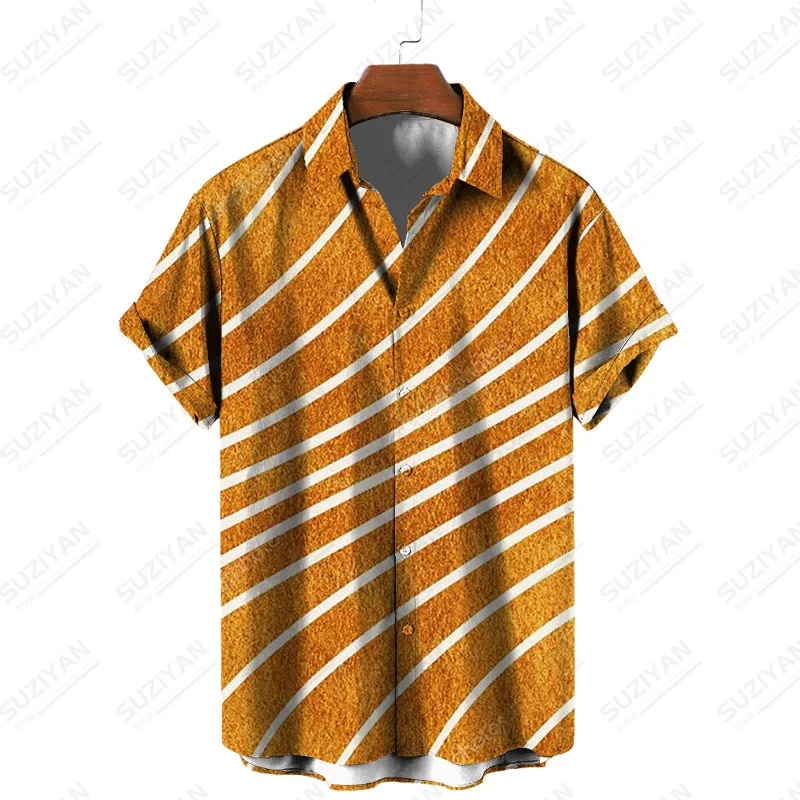 

Summer Clothes For Men Linen Shirts Men Shirts Korean Version Hawaiian Shirt Men Men'S Free Solid Shirt Men