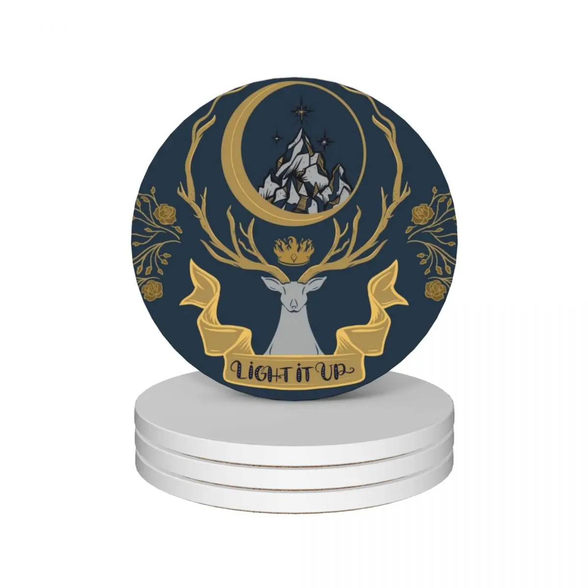 Светильник it up стеклянные керамические подставки (набор из 4) противоскользящий