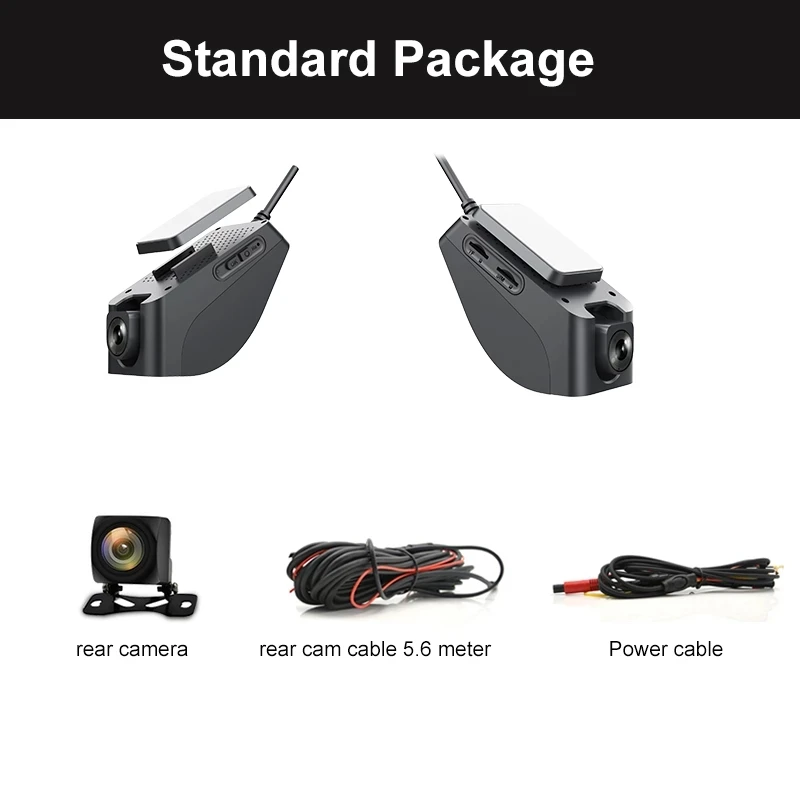 Автомобильная камера 4G с двойной камерой видеорегистратор функцией GPS-слежения и