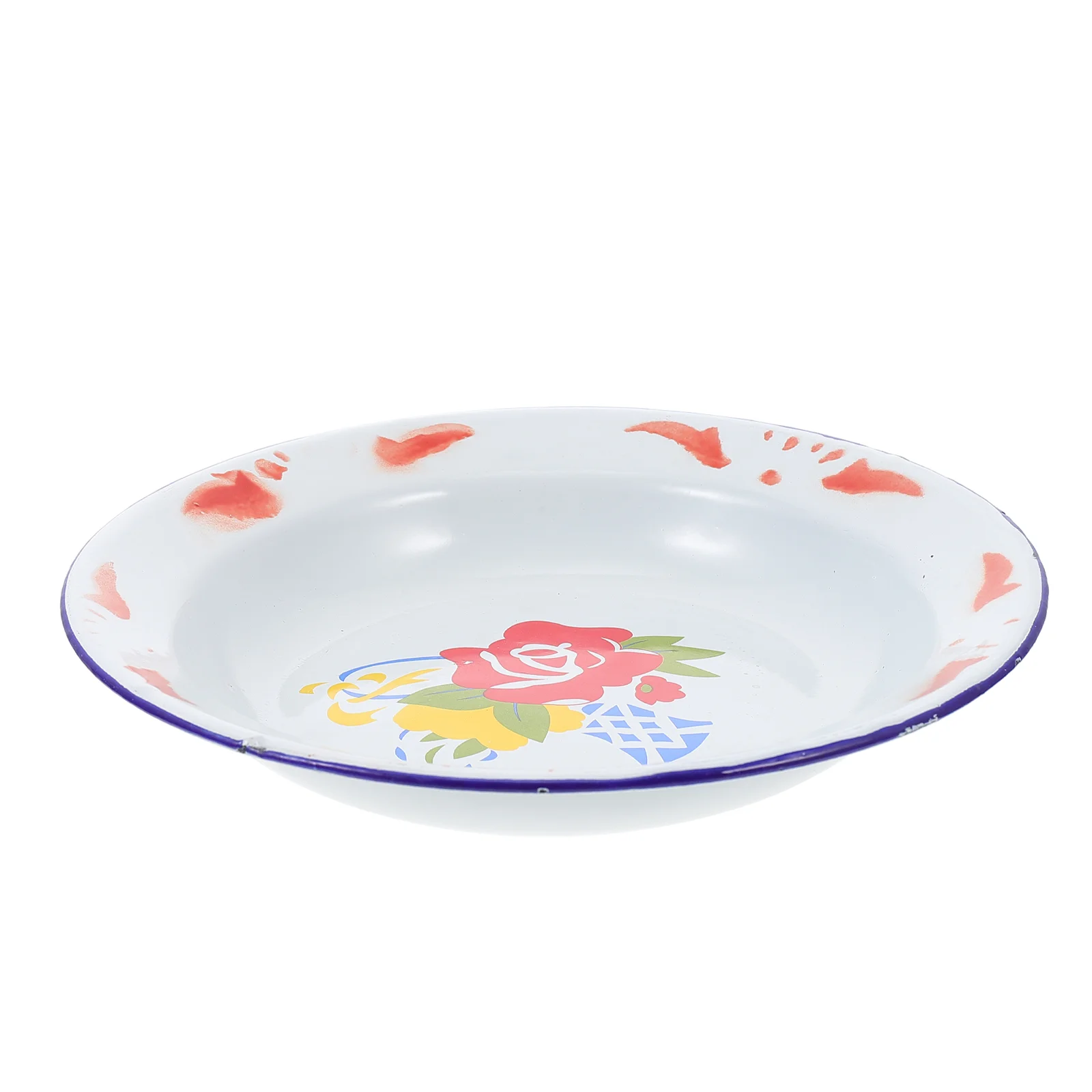 Эмалированная ваза для фруктов сервировочное блюдо круглые формы торта посуда