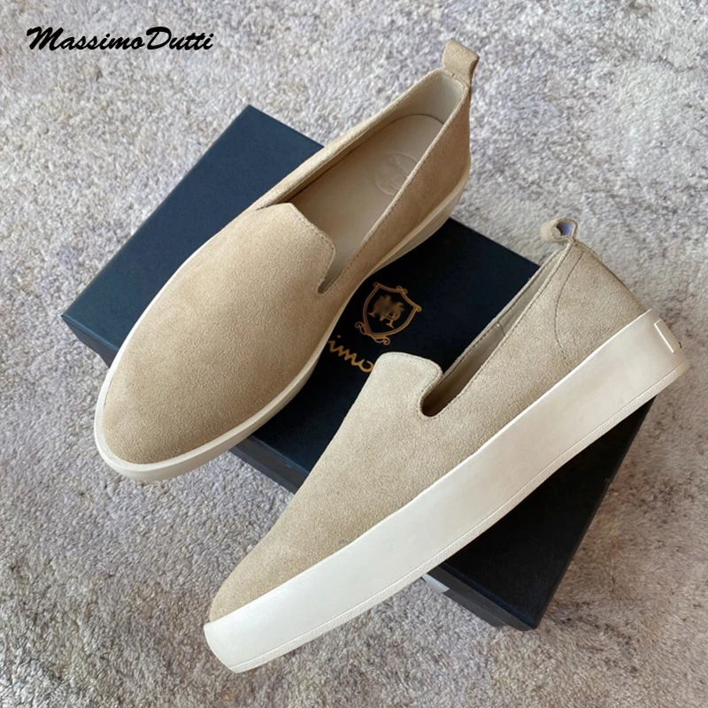 

England Style Fashion Simple Slip-On Loafers Women Soft Genuine Leather Lazy Shoes Woman Women Shoes Women Flat Shoes