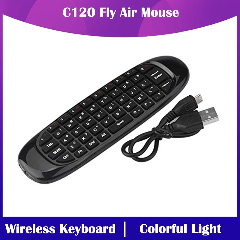 

Mini Air Mouse C120 Fly Air Mouse Wireless Keyboard Airmouse For Android TV Box/PC/TV Smart TV Portable Mini Keyboard