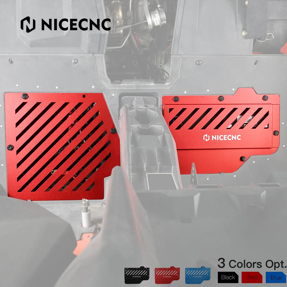 NICECNC UTV ECU And Battery Cover Kit for Can Am Maverick X3  2017-2020 Laser Cutting Accessories 6061-T6 Billet Aluminum