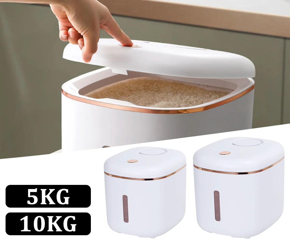 

Контейнер для хранения риса с защитой от насекомых, 5 кг/10 кг