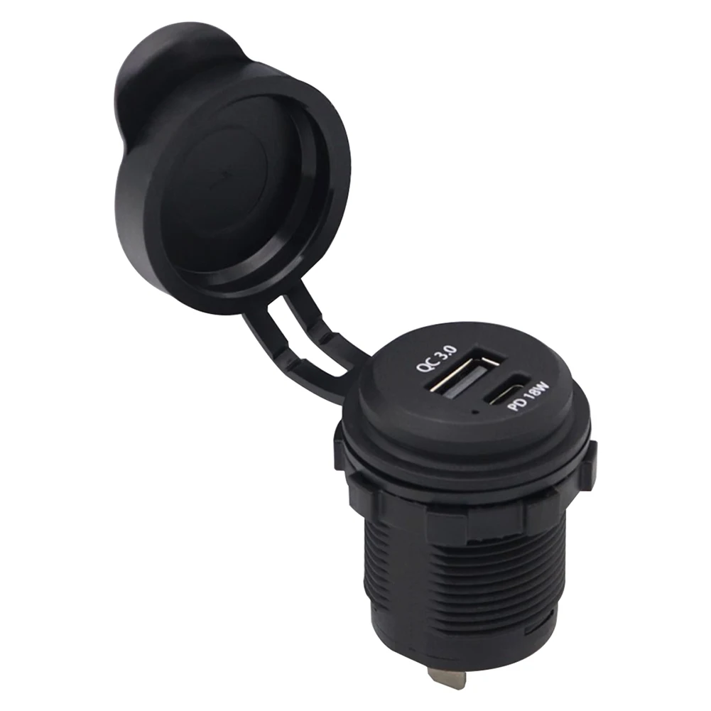 

Автомобильное зарядное устройство с двумя USB-портами, 12-24 В