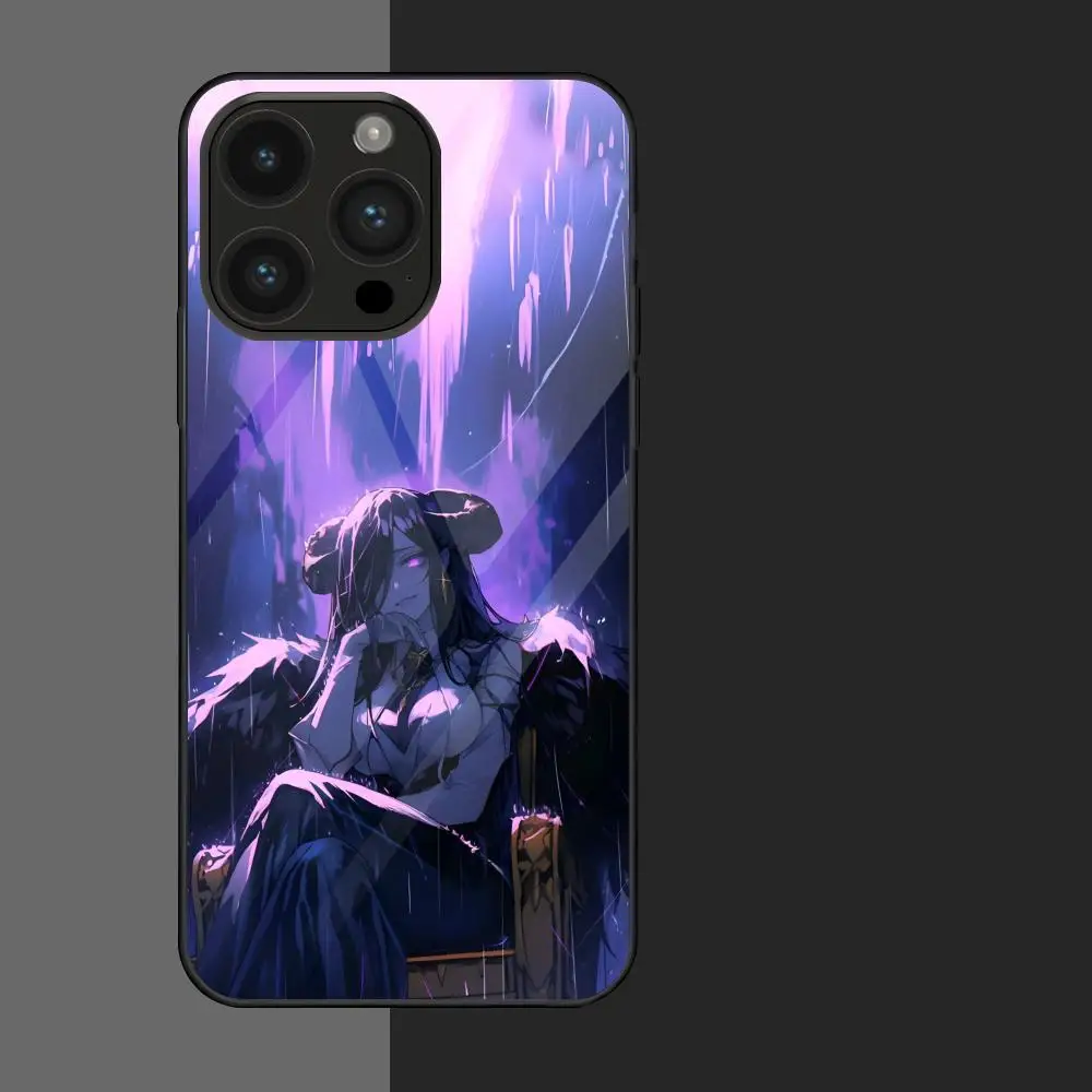 Аниме About A-Albedo O-Overlord MAISTO Коврик для мыши Стеклянный чехол телефона Iphone 16 15 14 13 11 12