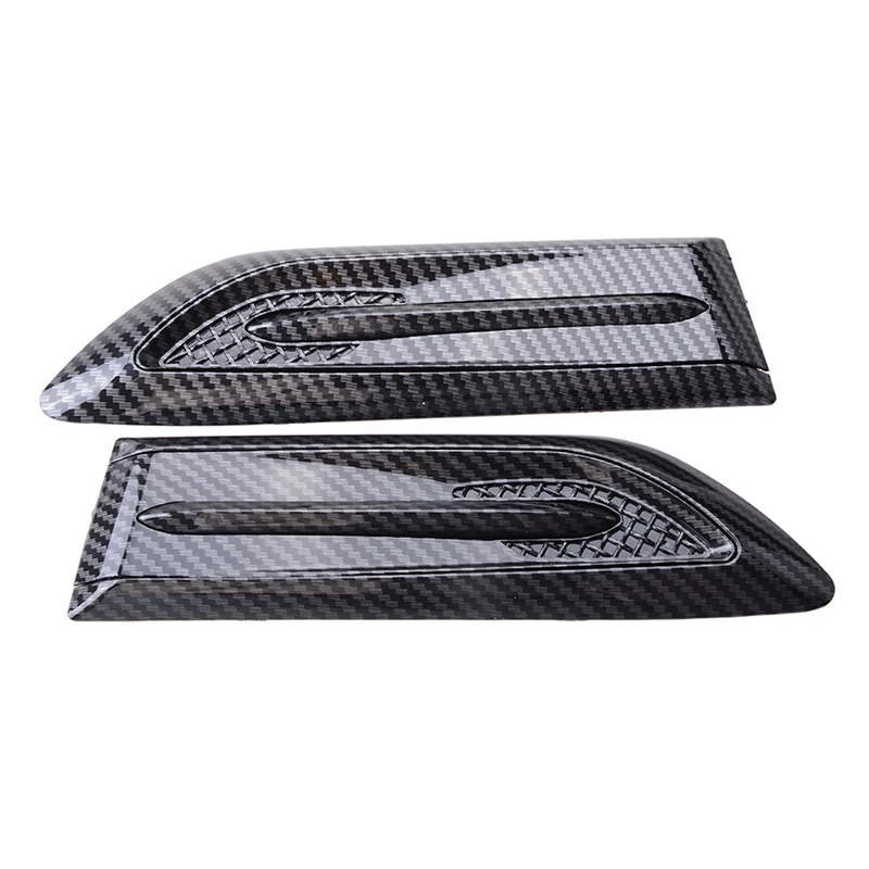 

Автомобильный боковой спойлер на вентиляционное отверстие воздушный СПОЙЛЕР РЕШЕТКА впускного отверстия акула жаберная отделка крыло из углеродного волокна декоративная АБС 3D наклейка