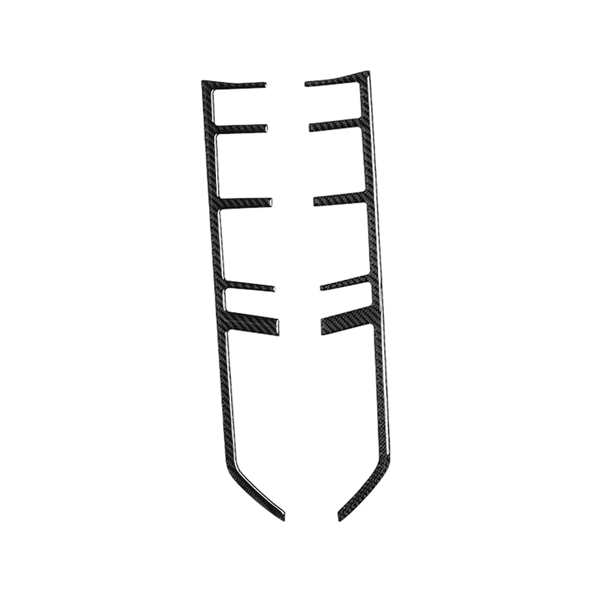 

Carbon Fiber Black Interior Center Control Gear Shift Panel Button Decorative Trim Strips for