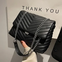 luxury handbags womens bag retro chain designer black pu shoulder crossbody bags womens leather bag 2022 trend female tote