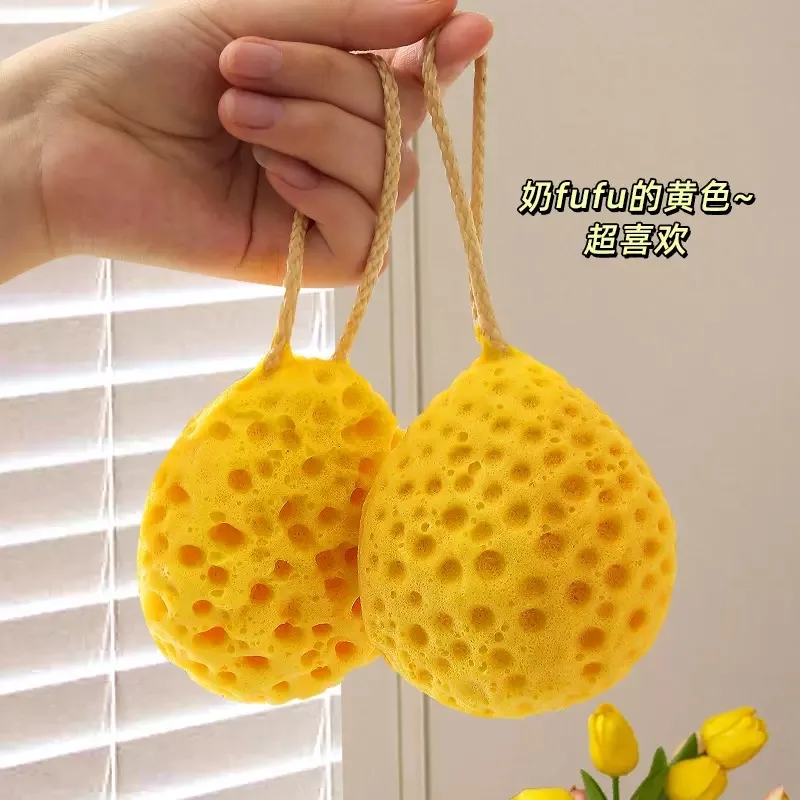 

Honeycomb Cheese Bath Ball High grade Non scattering Super soft Sponge Children's Lovely Bath Bubble Bath Flower Girl's Bath