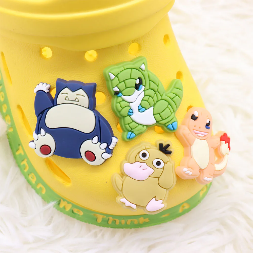 Лидер продаж 1-19 шт. ПВХ Charmander Squirtle Pokemon садовая обувь подвески аксессуары милый
