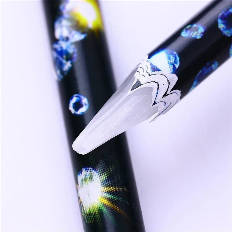 

Nail Art Tool BLACK GEM DESIGN Wax Pencil Gem Stone Rhinestone Picker