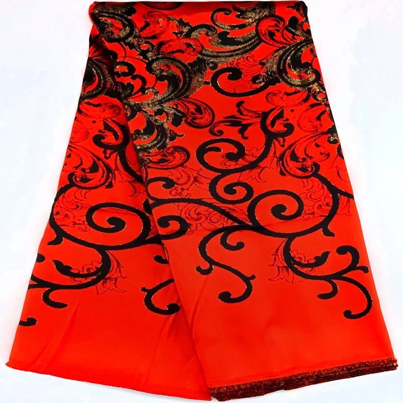 Новинка 2023 блестящая жаккардовая кружевная ткань 5 ярдов Дубайский дизайн