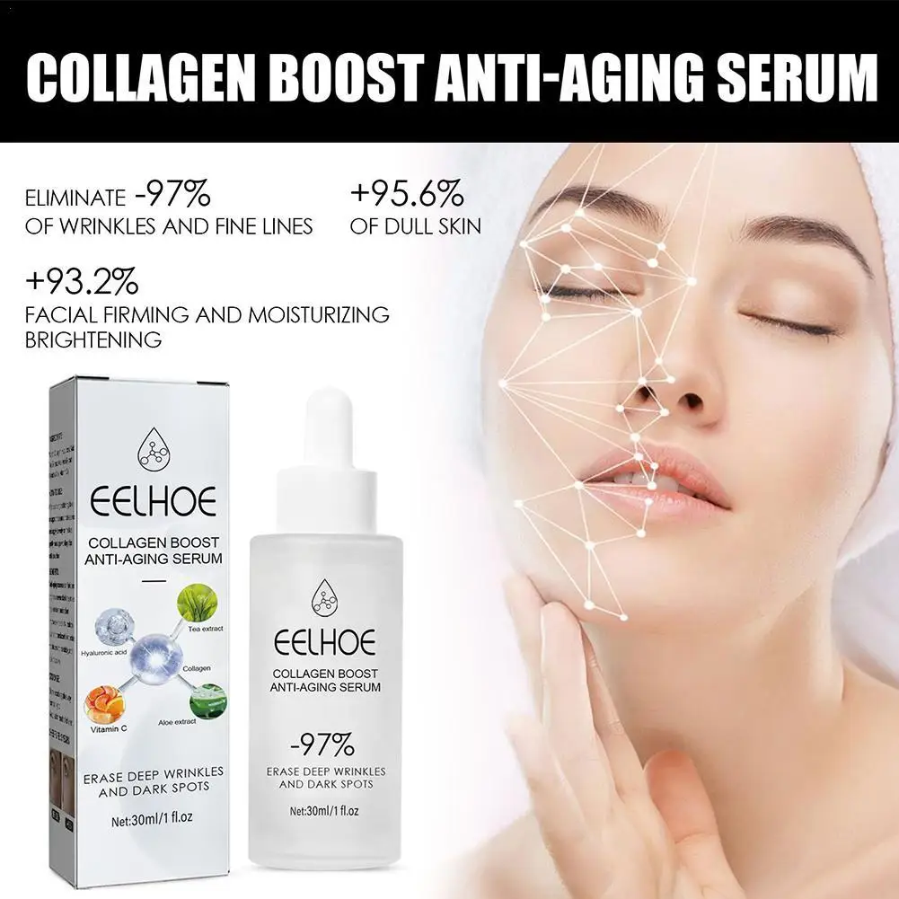 

Collagen Anti Aging Serum Wrinkle Removal Firming Fade Fine Lines Whitening Nourishing Hyaluronic Acid Facial Lifting Essence