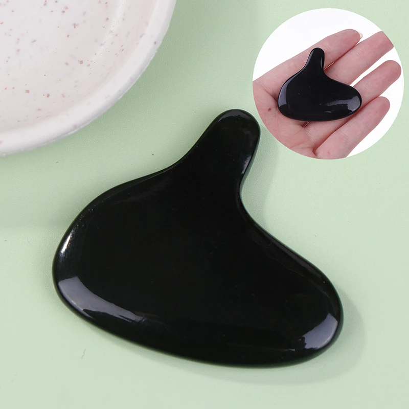 Мини-натуральный бычий рог гуаша скребок для гуаши массажер лица подтяжка шеи