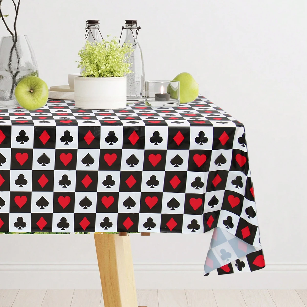 Скатерть в стиле покера украшения для 1-й вечеринки честь Дня Рождения чехол