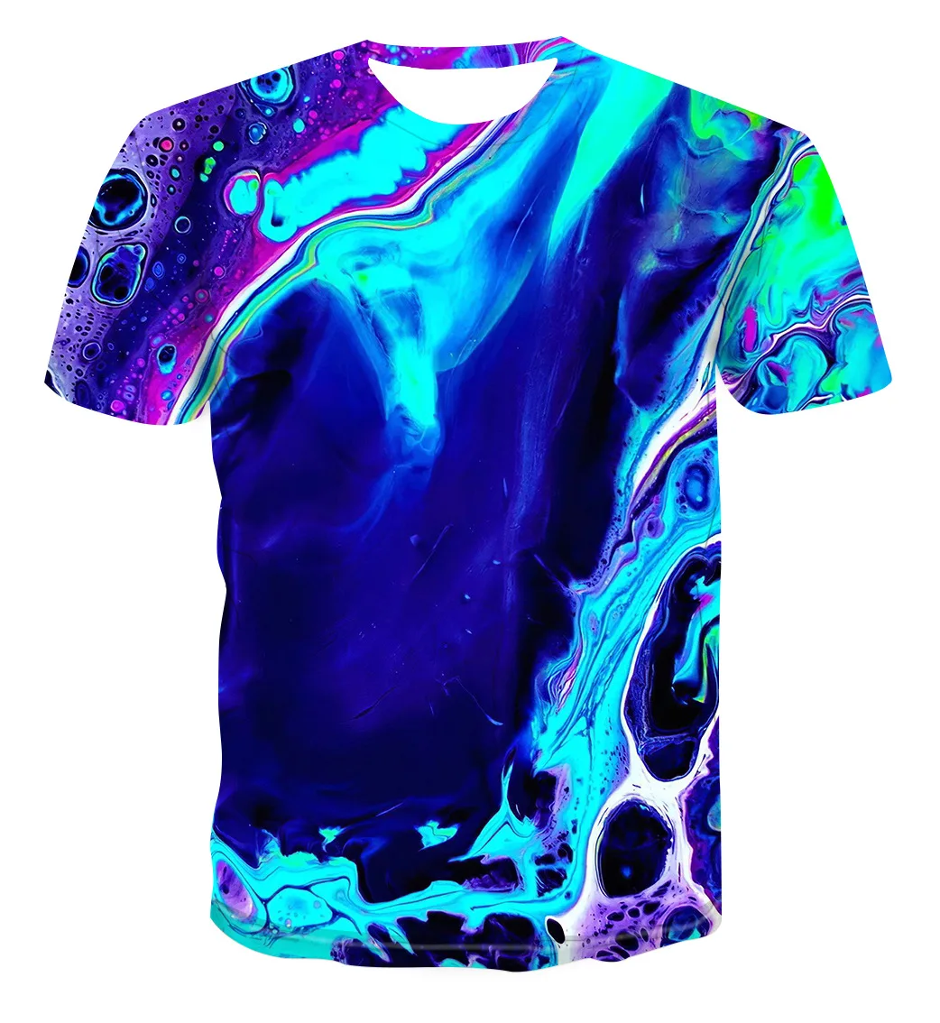 

Футболка мужская трехмерная с графическим принтом, Модный повседневный топ с забавным 3D-принтом, рубашка с круглым вырезом, уличная одежда, ...
