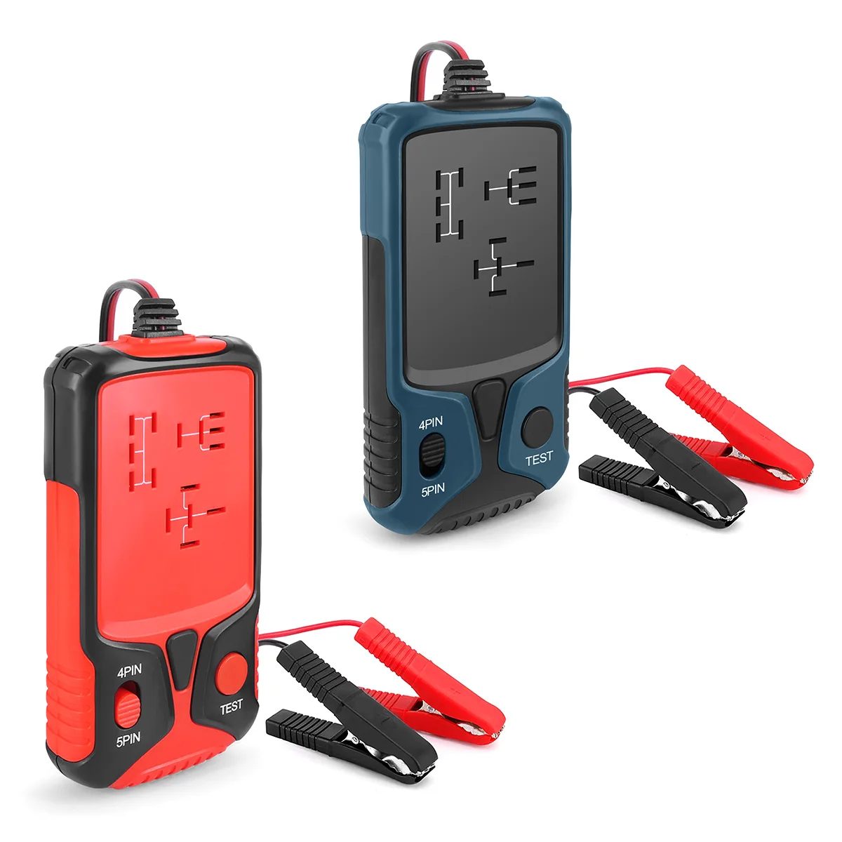 

Hot Automotive Relay Tester 12V Car Battery Testers Relay Tester with LED Lamp and Clips Electronic Relay Tester Analyzer