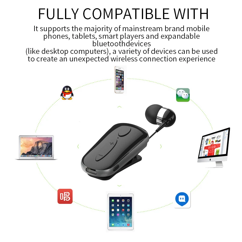 Фото Bluetooth-наушники K36, беспроводная гарнитура, звонки, напоминание, вибрация №4