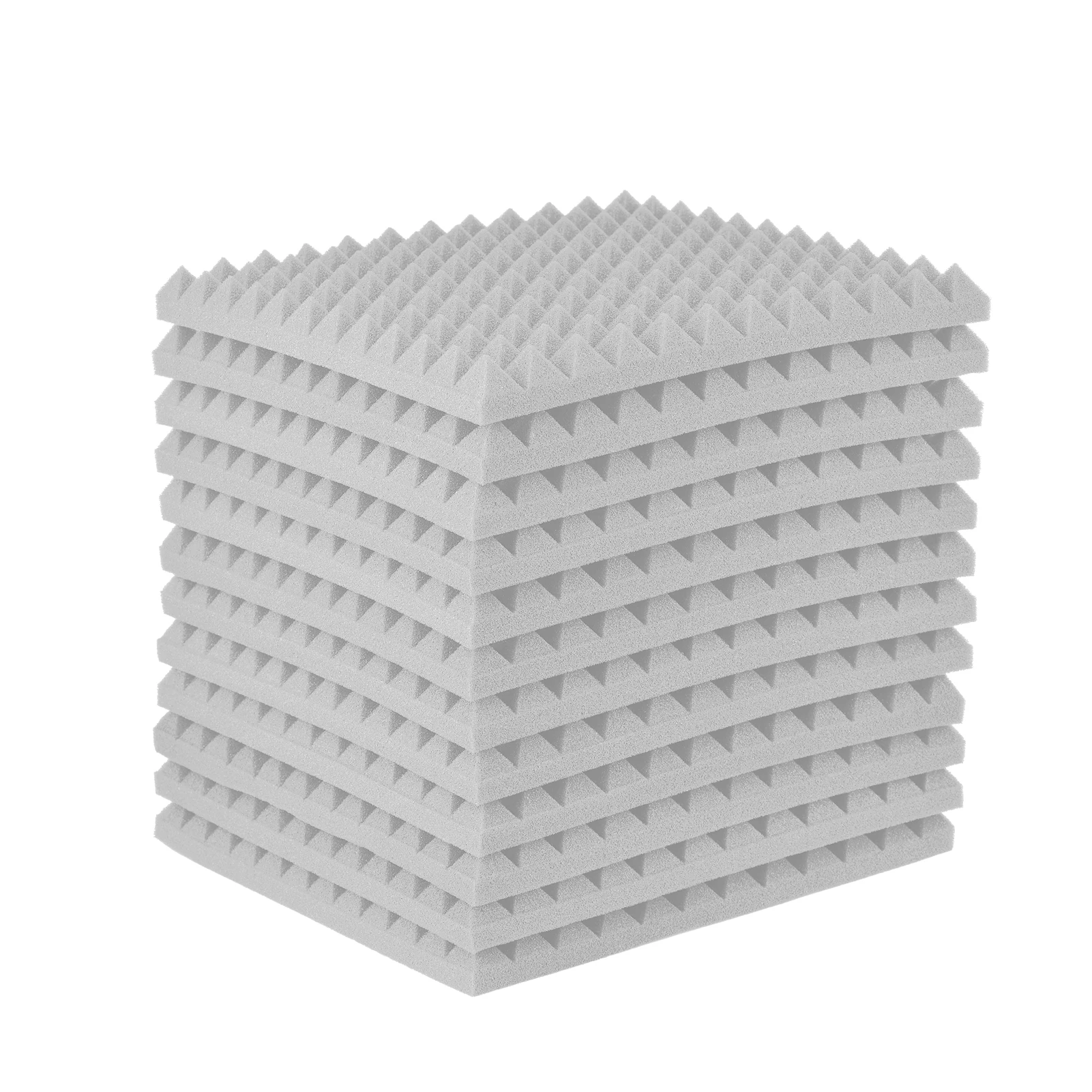 

12 Pack-Studio Acoustic Foams Sound Absorption Proofing Panels High-density Wedge Tiles Isolation Treatment for Walls Ceiling