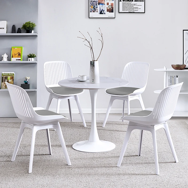 

Nordic simple rock board negotiation table and chair combination creative reception negotiation exhibition hall table and chair
