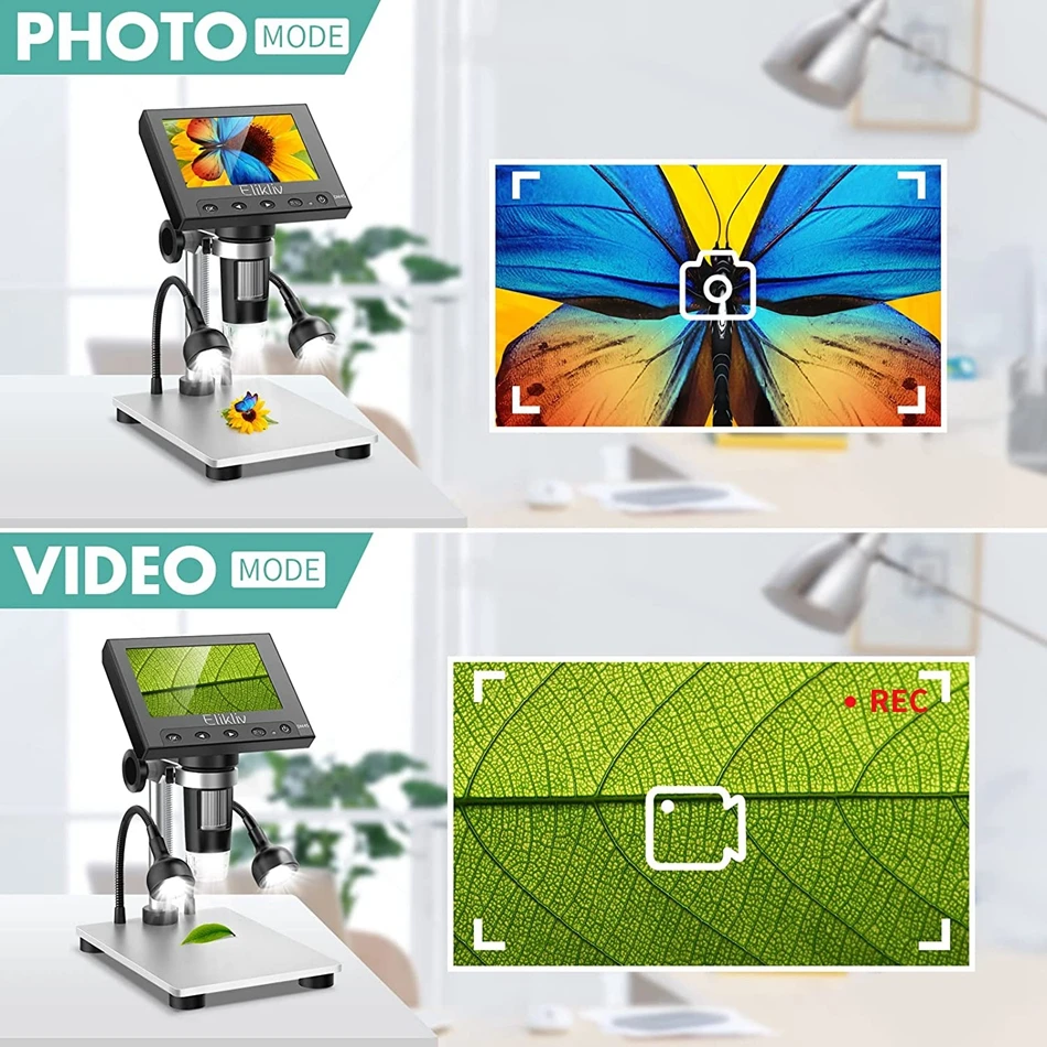 Elikliv EDM4S 4 3 '&#x271000X ЖК-цифровой микроскоп электронные паяльные микроскопы с 2
