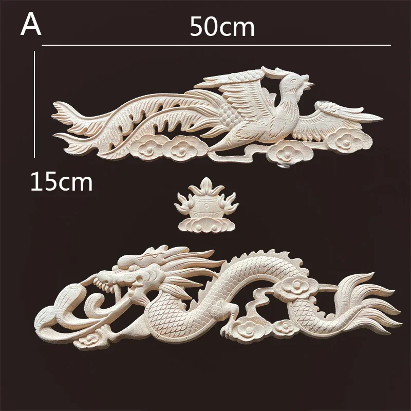 

Деревянный китайский дракон для украшения мебели