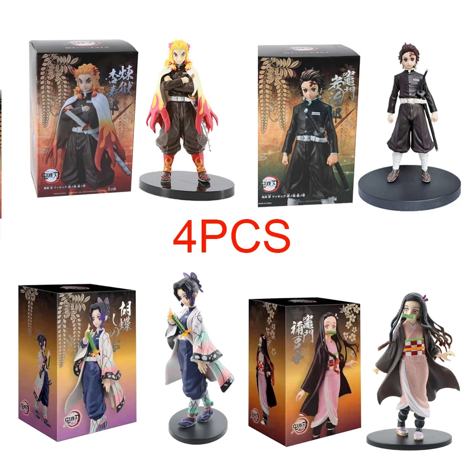

Anime 16cm Demon Slayer Figure Kamado Tanjirou Nezuko Action Figures PVC Model Toys Zenitsu Figurine Inosuke Kimetsu No Yaiba