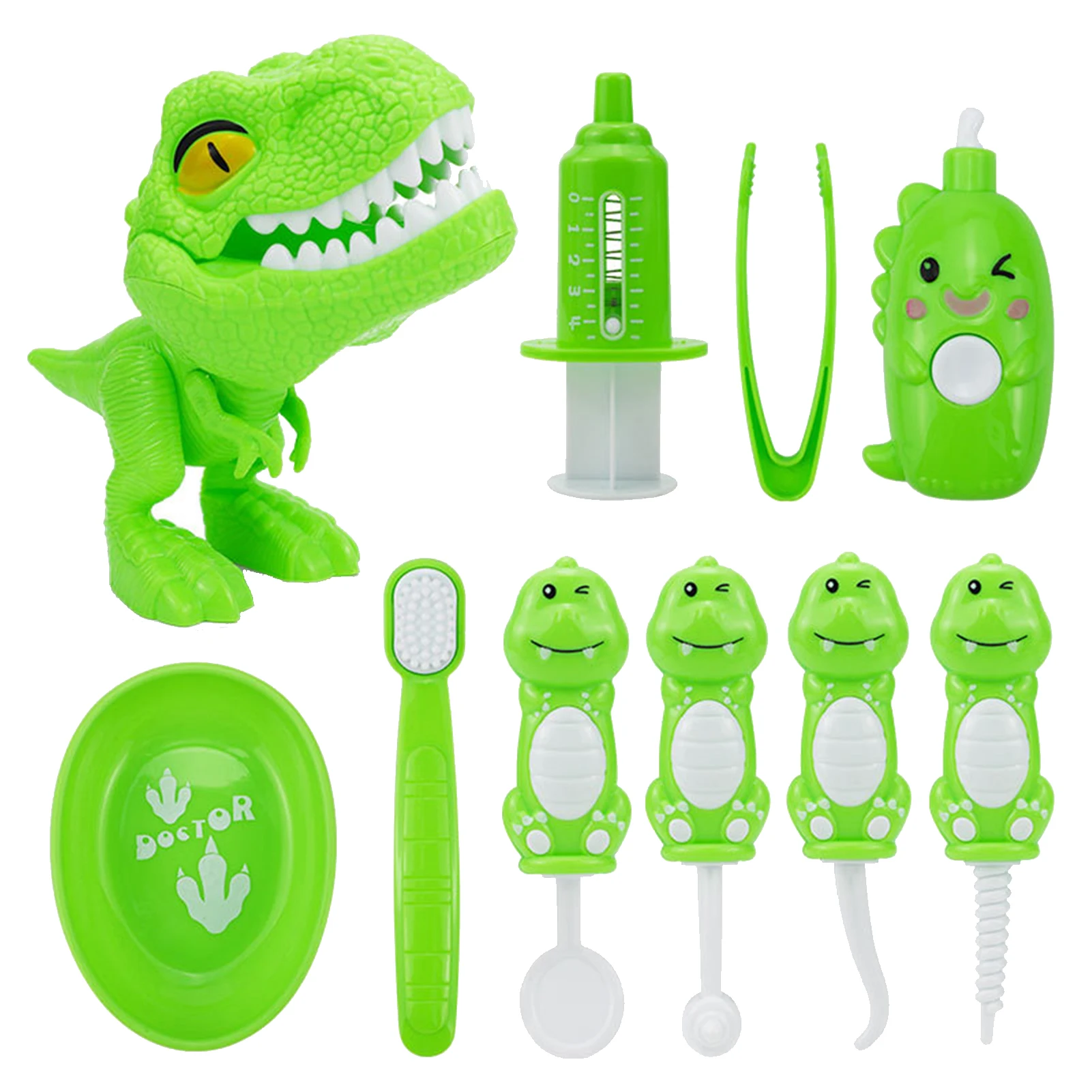 

10pcs Simulation Dentist Play Set 10 Pieces Dentist Toys Pretend Child Doctors Kit Hygienic Habit Cultivation Role Play Game For