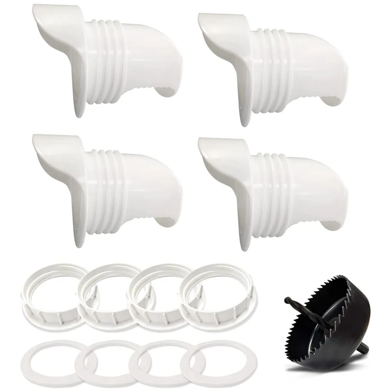 

Chicken Feeder Poultry Feeder DIY Port Gravity Feeding Kit,Rainproof,No Waste Chicken Feeder,For Bucket, Notch