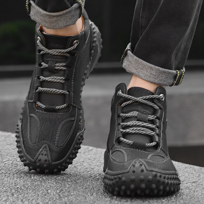 2022 Autumn/Winter Men's Professional Golf Sneakers Men's Outdoor Warm Golf Training Sneakers Men's Spikeless Golf Sneakers