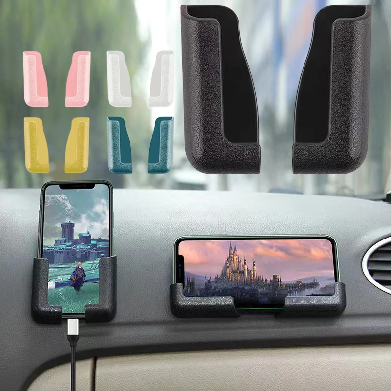 

Self-Adhesive Car Phone Holder for Car Driving Center Console Universal Car Navigation Holder Phone Bracket Auto Car Accessories