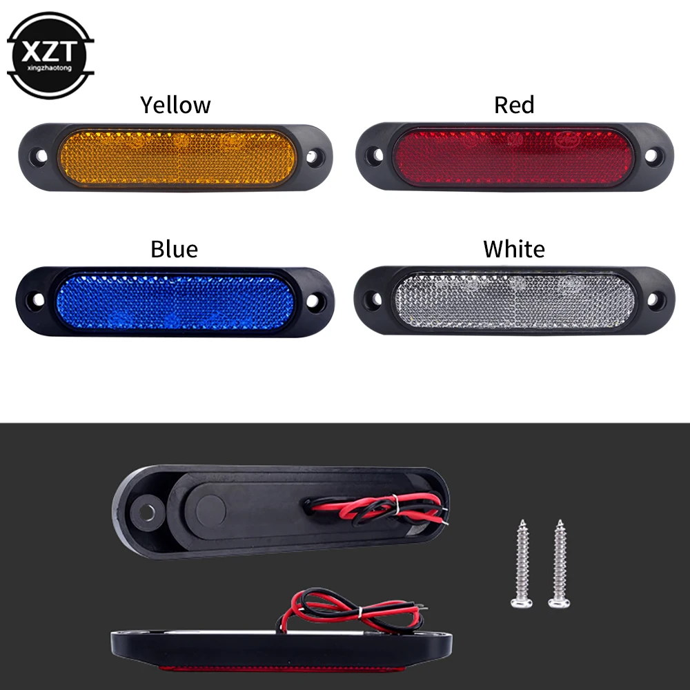 27LED DC10-30V Side Light LED Lattice Retro Reflector Warning Light for RV Bus Trailer Truck Van