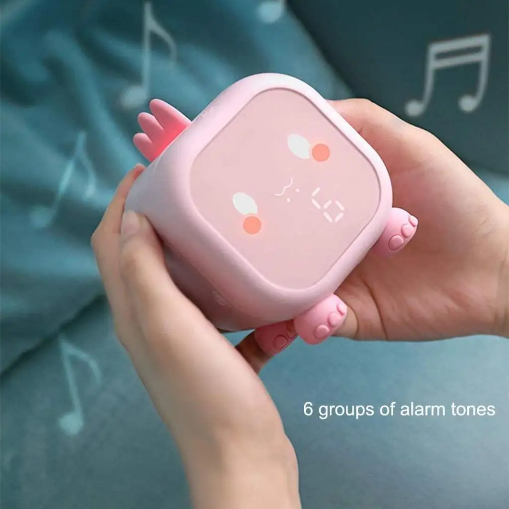 Детский будильник Детские креативные электронные часы с мультяшным динозавром