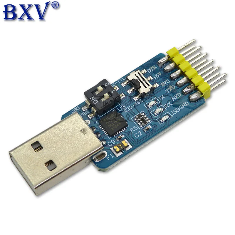 Модульный преобразователь Ibuw CP2102 USB в UART TTL RS232 USB TTL в RS485 6 в 1, последовательный адаптер для Arduino