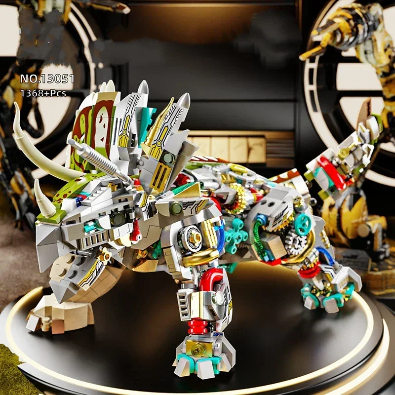 Механические строительные блоки тираннозавра рекса собранная модель